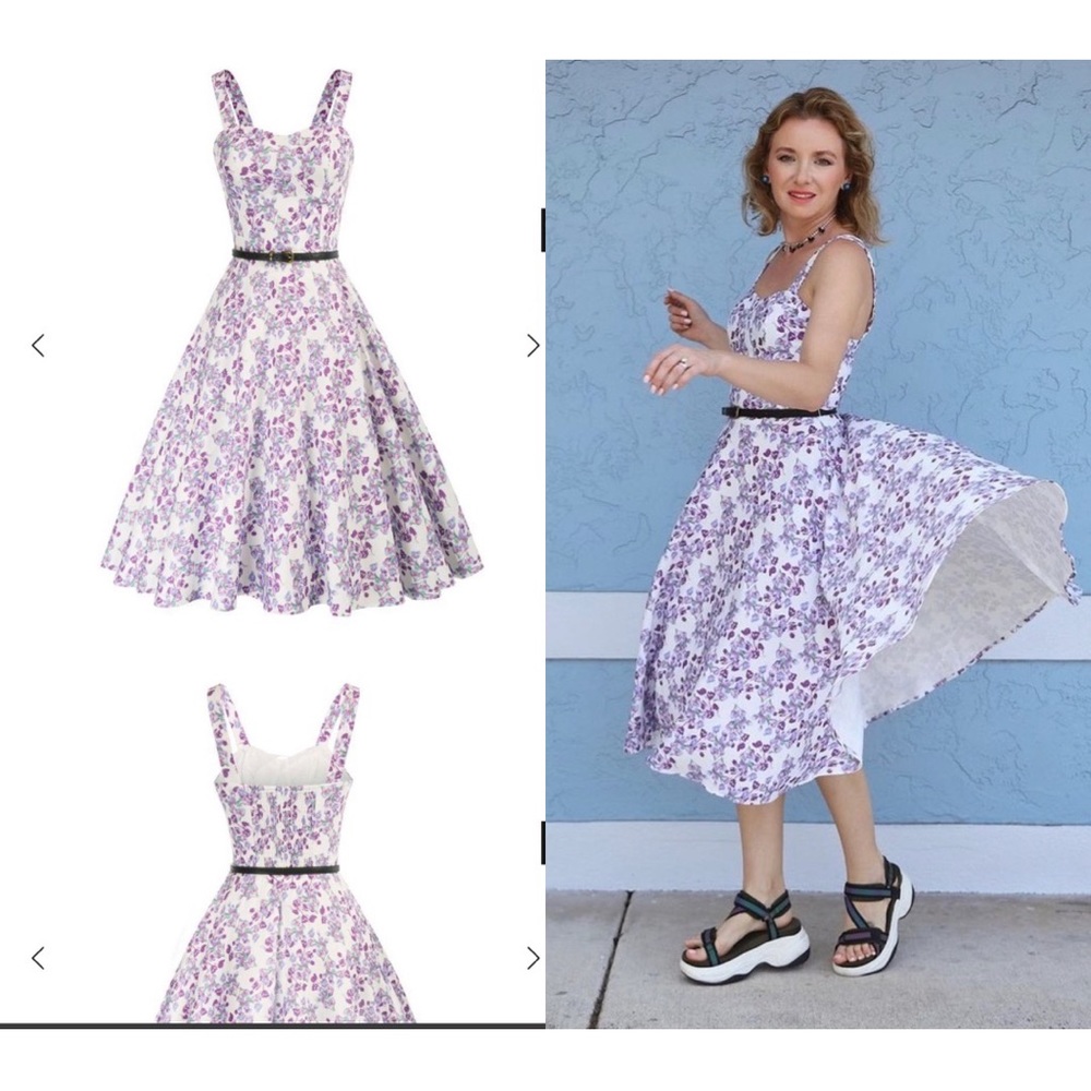 Belle Poque Flared A-Line Dress. Size S